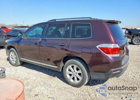 2012 Toyota Highlander Base from USA, damaged, VIN 5TDZK3EH7CS051062